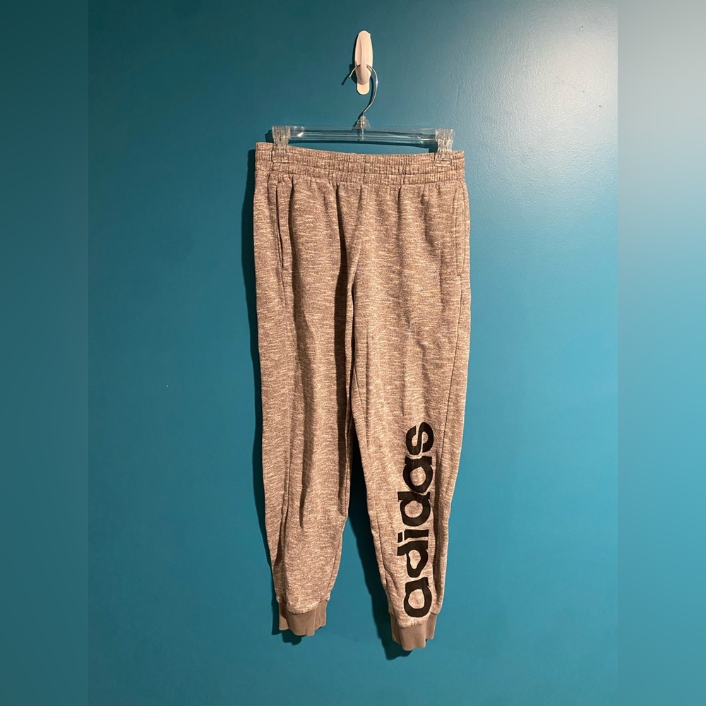 Adidas Kids Heather Gray Joggers